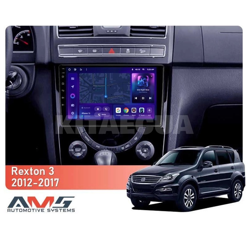 Штатна магнітола MOSS M3 4+32 ГБ 9" SsangYong Rexton Y290 3 2012-2017 AMS (50656) - 2
