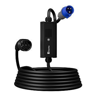 Зарядка для электромобиля Type 2 7.4кВт 32А - CEE 3-pin (EVEUS) Svartex