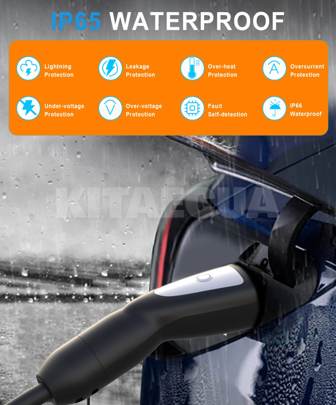 Зарядка для електромобіля Type Tesla 3.7 кВт 16А 1-фаза Leaping Fox FEYREE на Все для электромобилей Подбор по авто (FY3.5-16-1PH-TS) - 8