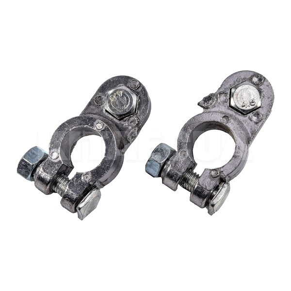 Клеми акумуляторні (-/+) алюмінієво-магнієвий сплав з притискною планкою (комплект) Дорожня карта (DK-TM06) - 2