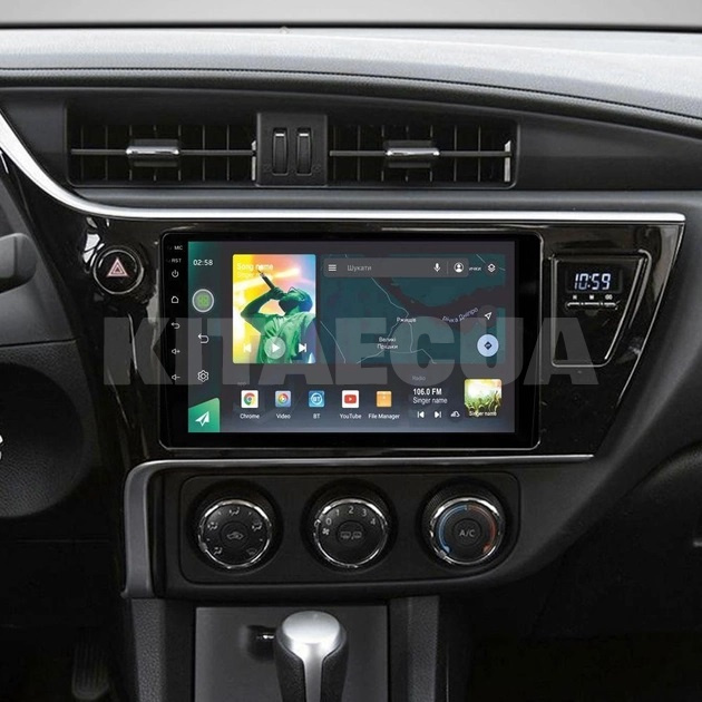 Штатна магнітола X9464 4+64 ГБ 9" Toyota Corolla 11 2017-2018 SIGMA4car (44001) - 3