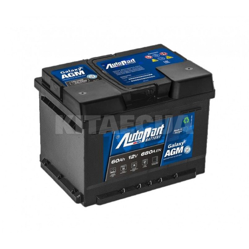 Акумулятор автомобільний 60Ач 680А "+" праворуч AutoPart (ARL060-AGM)