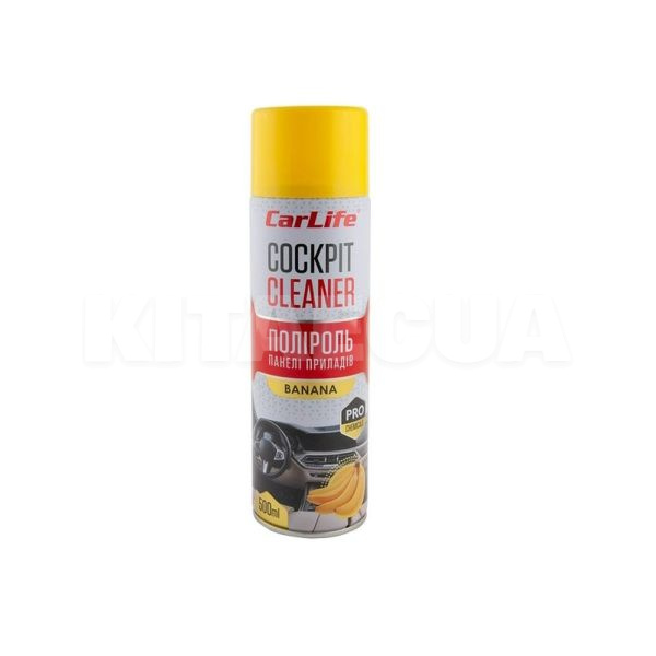 Полироль для пластика "банан" 500мл cockpit cleaner CARLIFE (CF504)