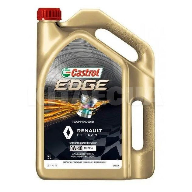 Масло моторное синтетическое 5л 0W-40 Logo Reno RN17 CASTROL (15D1EC)