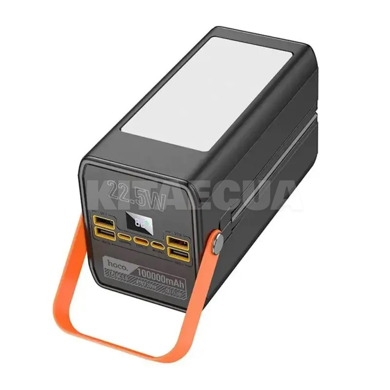Портативний зарядний пристрій із сонячною панеллю DB49 100 000 mAh 22.5W+PD20W+QC3.0 чорний HOCO (00000072028) - 2
