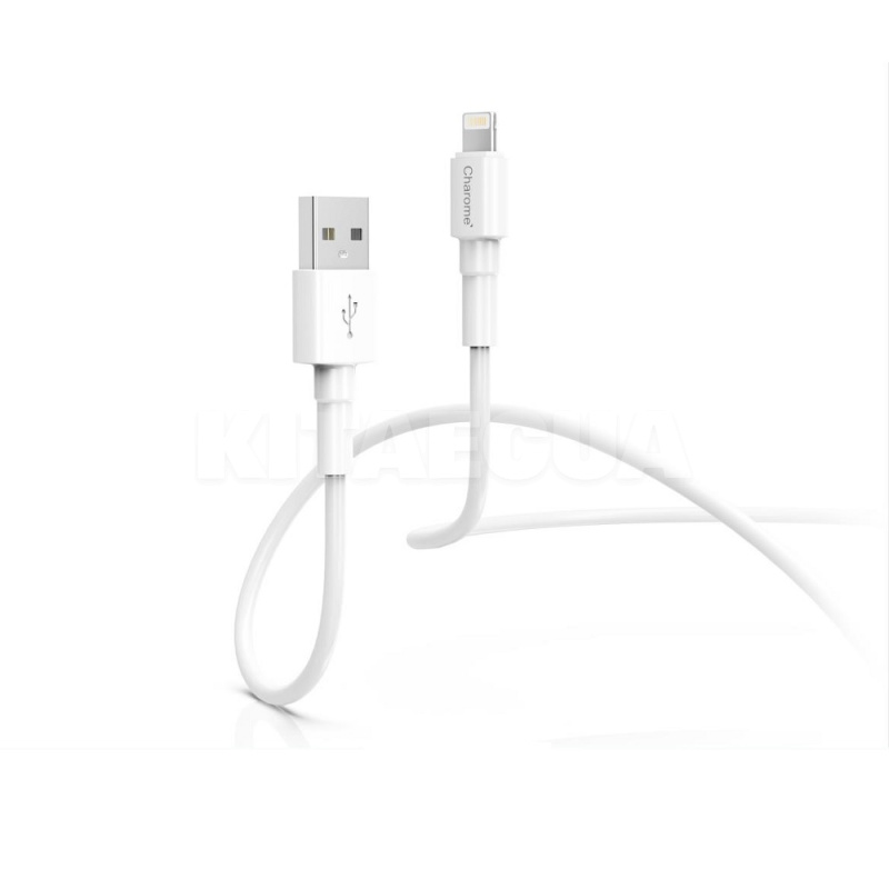 Кабель USB Lightning 2.4A C21-03 1м білий CHAROME (6974324910526)