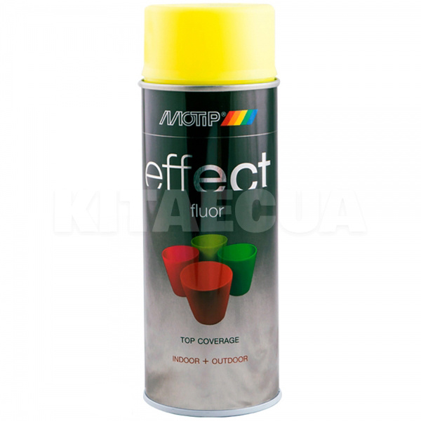 Фарба жовта 400мл флуоресцентна Deco Effect MOTIP (302303-Motip)