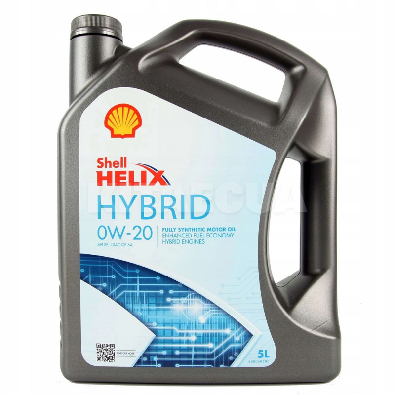 Масло моторне cинтетичне 5л 0W-20 Helix Ultra Hybrid SHELL (ТОВ-У512916)