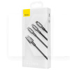Кабель USB microUSB/Lightning/Type-C 3.5А Tungsten Gold 3-in-1 1.5м чорний BASEUS (CAMLTWJ-01)