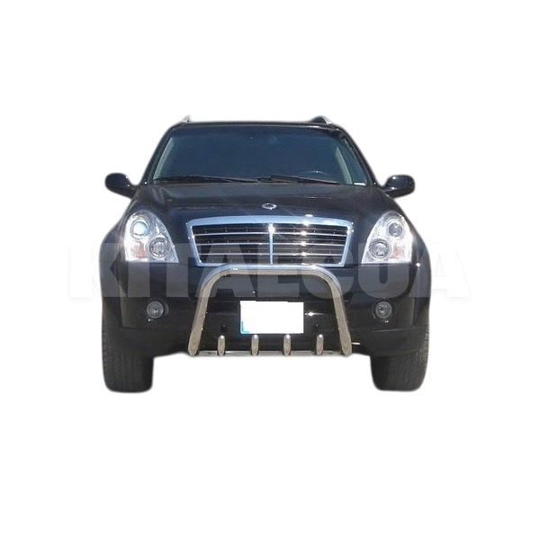 Кенгурятник QT006 SsangYong Rexton I 2001-2017 нержавеющая сталь CAN (ddd1653) - 2