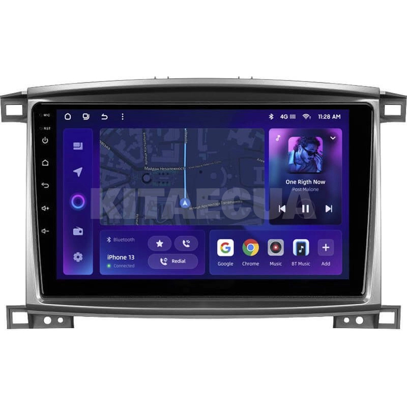 Штатная магнитола MOSS M2 4+32 Gb 10" Toyota Land Cruiser LC 100-B 2002-2007 (B) AMS (49722)