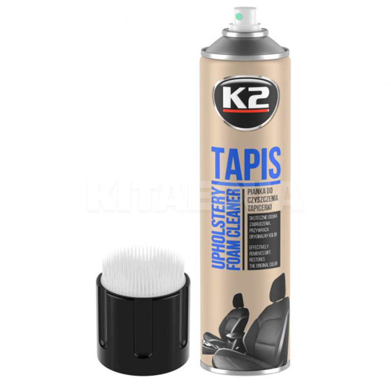 Очиститель обивки салона 600мл TAPIS AERO + BRUSH с щеткой K2 (K206B) - 2