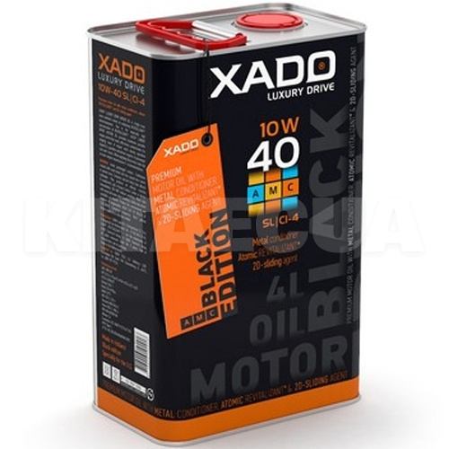 Масло моторне напівсинтетичне 4л 10W-40 АМС Black Edition XADO (XA 22275)