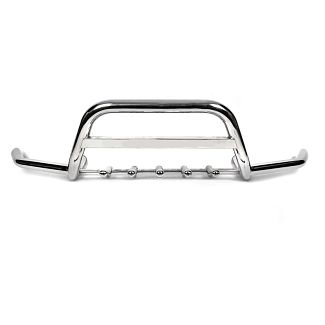 Кенгурятник WT003-Plus Mercedes Viano 2004-2014 нержавеющая сталь с усами CAN