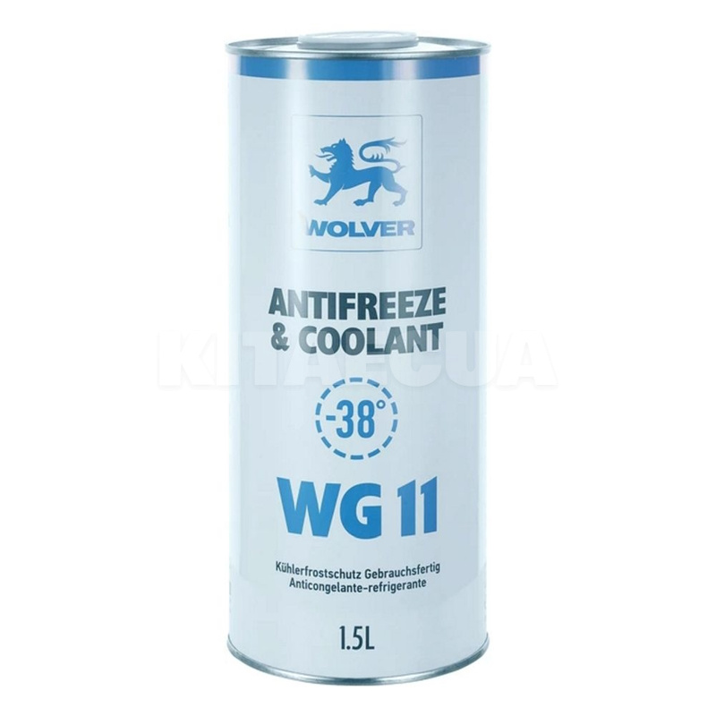 Антифриз-концентрат синій 1.5л g11 -38°c WOLVER (0608)