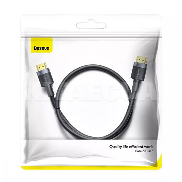 Кабель HDMI Male - HDMI Male Cafule 3м чорний BASEUS (292620001) - 2