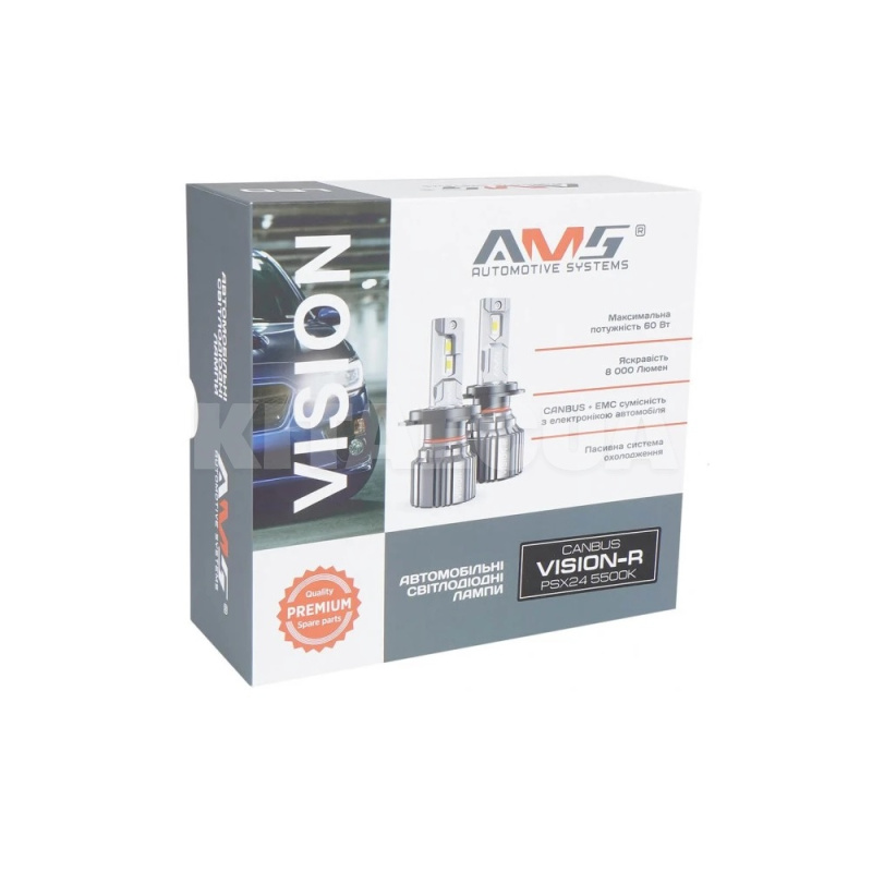 LED лампа для авто VISION-R PSX24 24W 5500K CANBUS AMS (63840) - 6