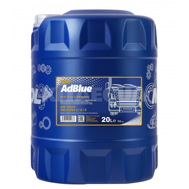 Жидкость AdBlue 20л Mannol (AD3001-20-1)