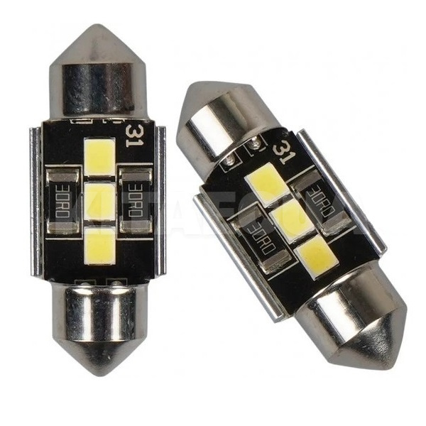 Світлодіодна лампа V3 12V C5W 5500K (компл.) AMS (41228) - 2