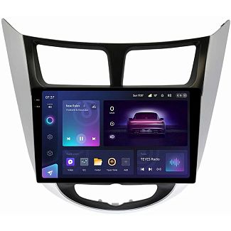 Штатная магнитола CC3 4+64 Gb 9" Hyundai Solaris 1 2010-2016 Silver+Black 2k Teyes