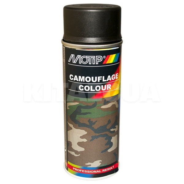 Краска 400мл "камуфляжная" черная нато MOTIP (04206-MOTIP)