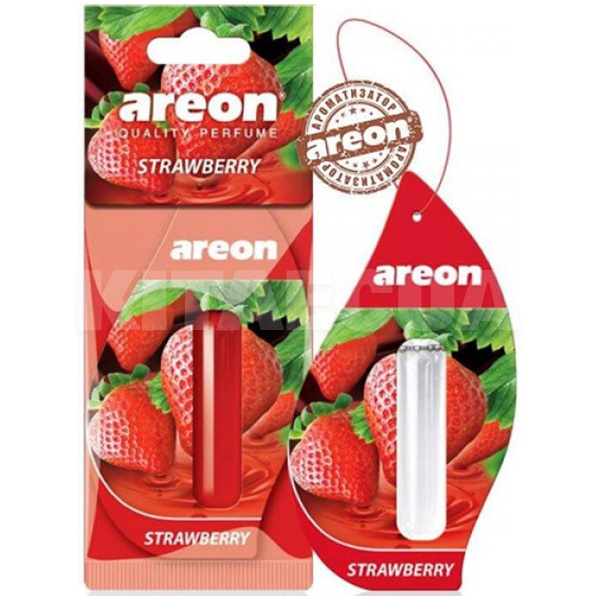 Ароматизатор Mon Liquid Strawberry "клубника" 5мл жидкий листик AREON (LR17-10949)