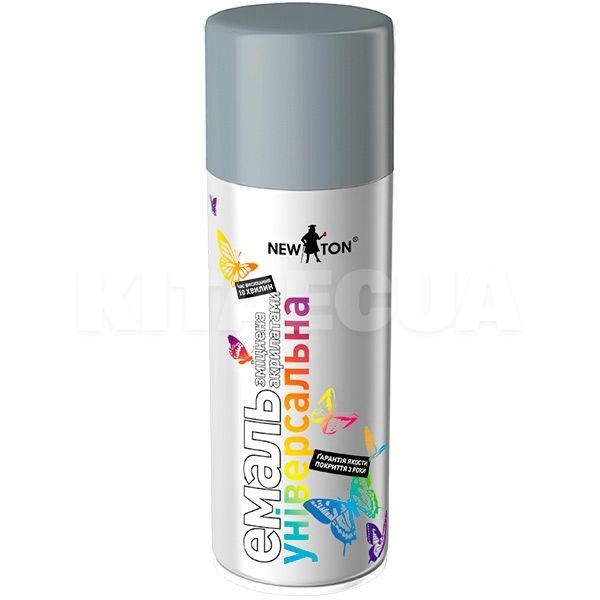 Краска-эмаль универсальная матовая 400мл серая NEW TON (58157-NEW-TON)