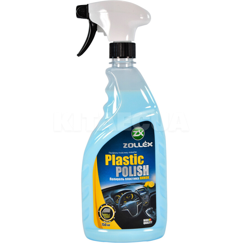 Полироль-молочко для пластика "лимон" 750мл Plastic Polish ZOLLEX (ML75LE)