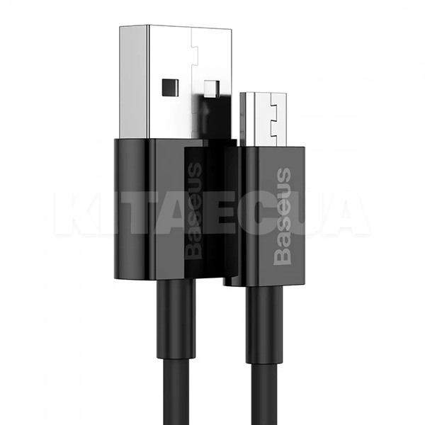Кабель USB microUSB 2A Superior Series 1м чорний BASEUS (CAMYS-01) - 3