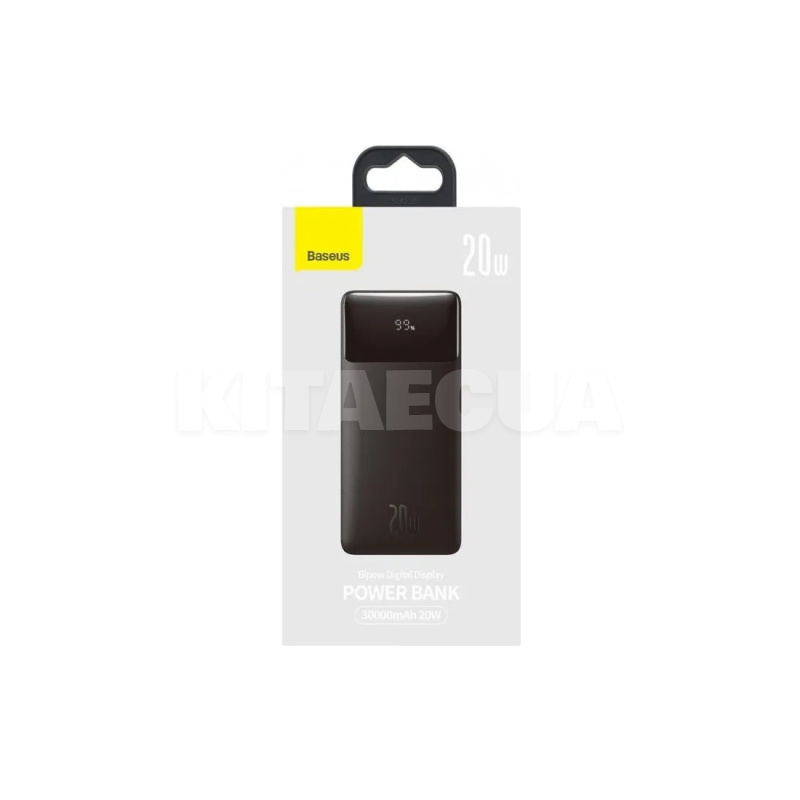 Повербанк Bipow Digital Display 30000mAh 20W чорний BASEUS (PPBD050401) - 5