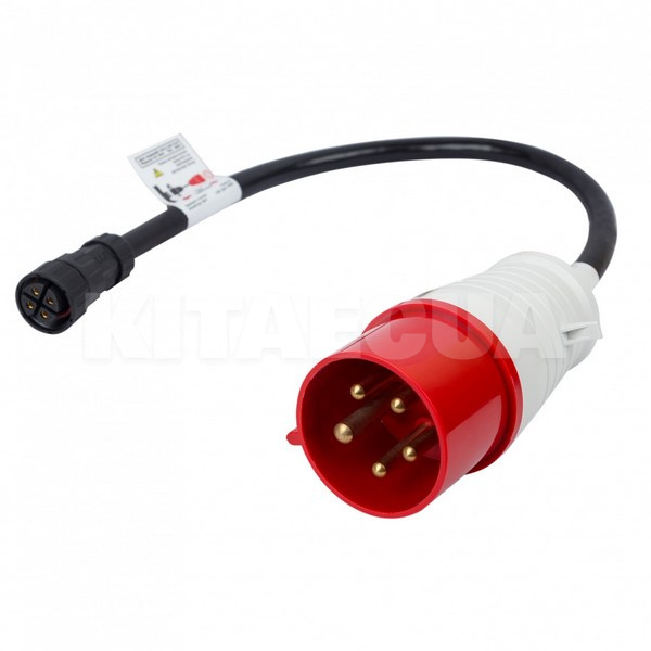 Переходник 22 кВт 32А 3-фазы (силовая вилка) - (зарядная станция) TRANS-GREEN (Adapter-A4)