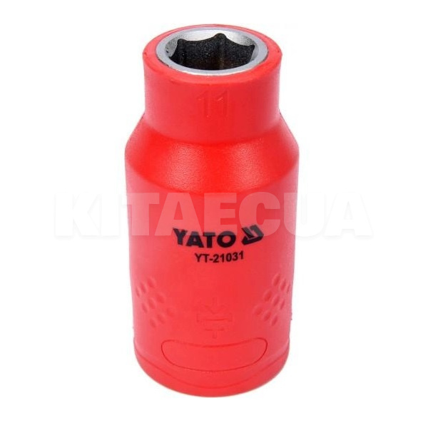 Головка торцевая 6-гранная 11 мм 1/2" 55/38 мм диэлектрическая YATO (YT-21031)