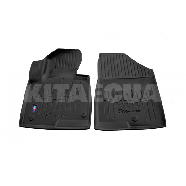 Гумові килимки передні Hyundai Santa Fe III (DM) (2012-2018) HK кліпси Stingray (5009072)