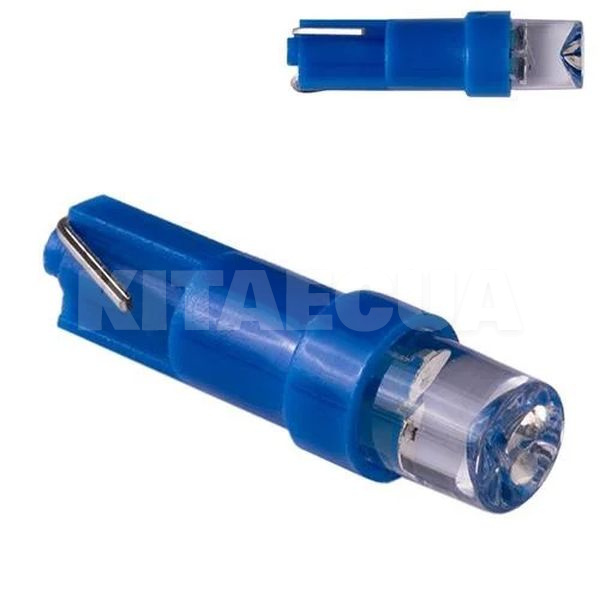 LED лампа для авто T5 0.5W blue PULSO (LP-120302)