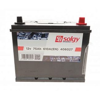 Акумулятор автомобільний 75Ач 610А "+" праворуч Solgy