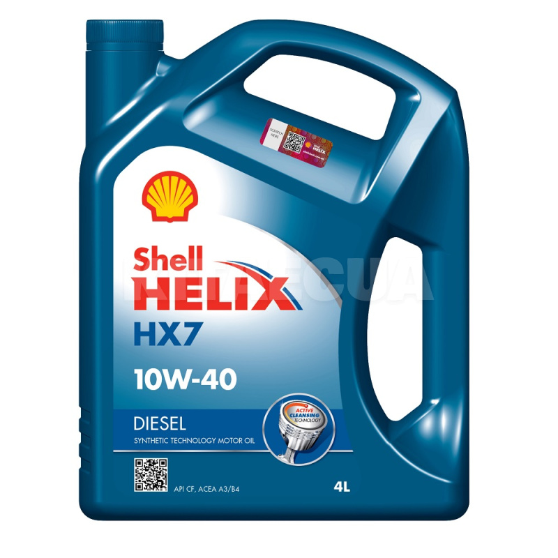 Масло моторне Напівсинтетичне 4л 10W-40 Helix Diesel HX7 SHELL (ТОВ-У512783)