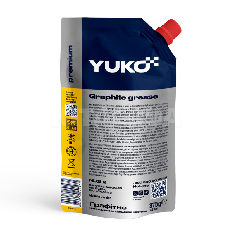Смазка графитная 375г Graphite Yuko (4820070241471) - 2