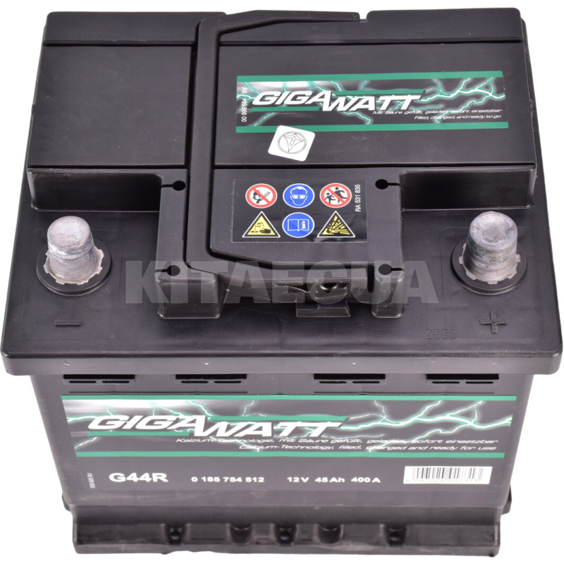 Акумулятор автомобільний 45Ач 400А "+" праворуч GIGAWATT (GW 0185754512) - 2