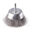 Щітка чашкова 100 мм для дриля 1/4" (кручений дріт) Intertool (BT-9100)