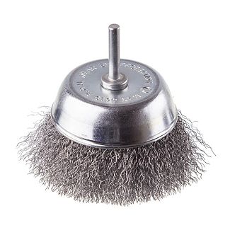 Щітка чашкова 100 мм для дриля 1/4" (кручений дріт) Intertool
