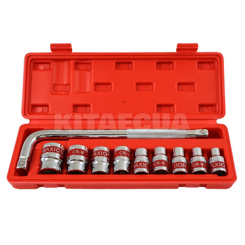 Набор инструментов 1/2" 10 предметов Cr-V MAXION (MXTL- PC10)