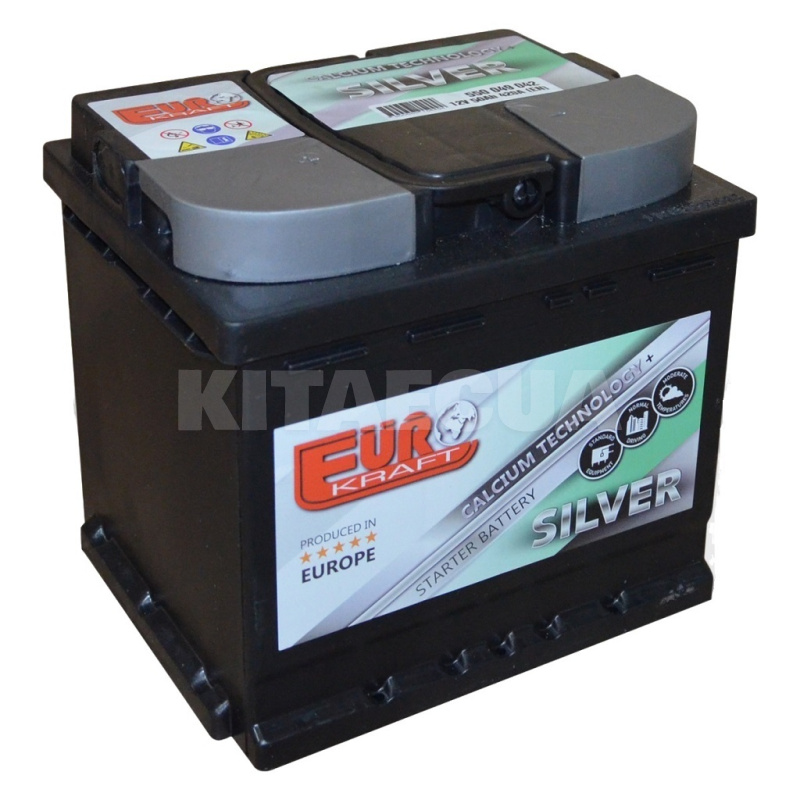 Аккумулятор автомобильный 50Ач 420А "+" слева EUROKRAFT (550 82 02)