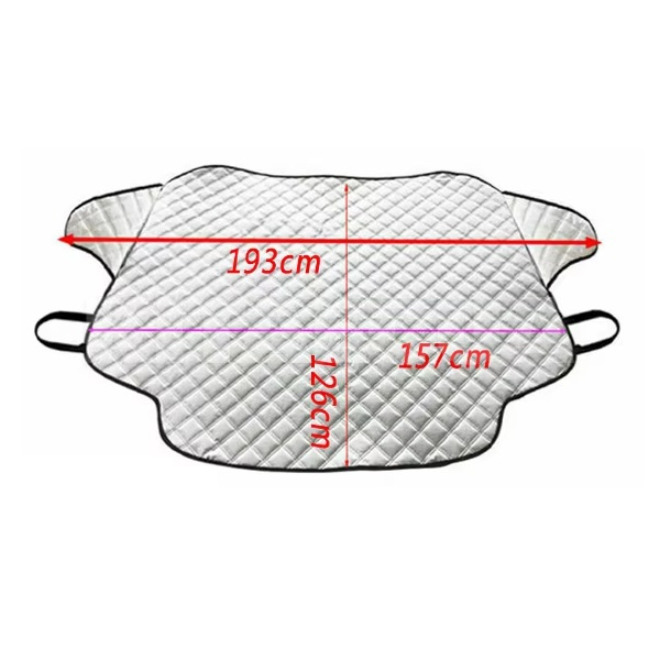 Накидка на лобовое стекло от снега 193х126 см серая (AVT-KZ-MGNT-SNW-IC-PRD-STKL-2) - 4