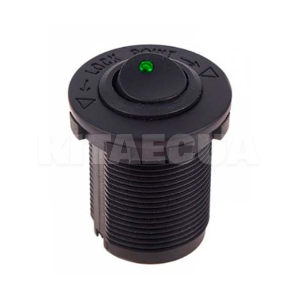 Кнопка врізна в планку 12V 20A GREEN VITOL (10245 12V 20A GREEN) - 2