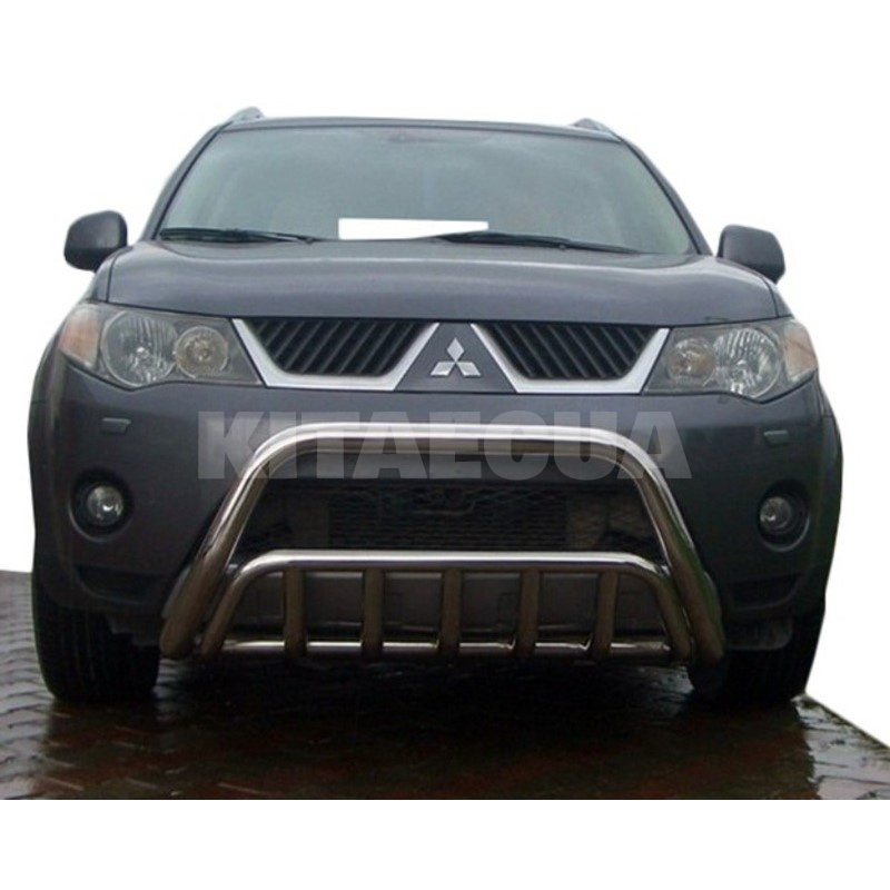Кенгурятник WT002 Mitsubishi Outlander 2006-2012 нержавеющая сталь CAN (dd22564) - 2
