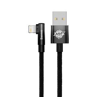 Кабель USB - Lightning 2.4A MVP 2 Elbow-shaped 1м черный BASEUS