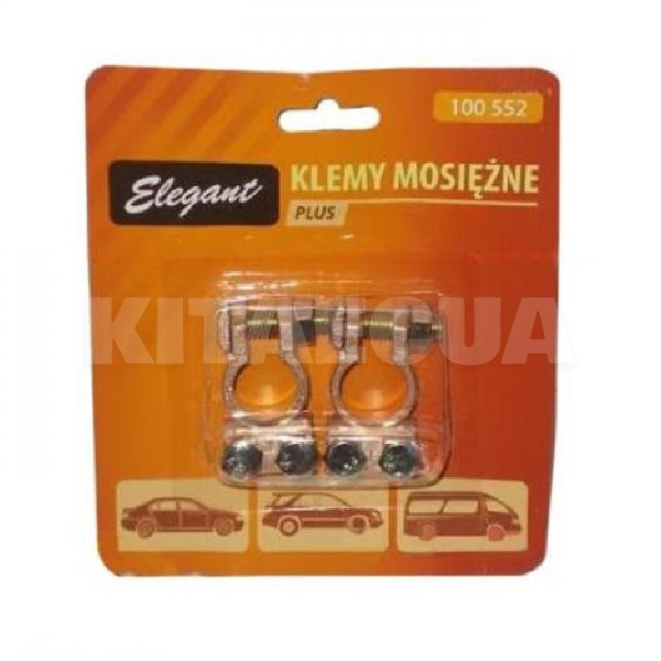 Клеммы аккумуляторные (+/-) компл. ELEGANT (89873)