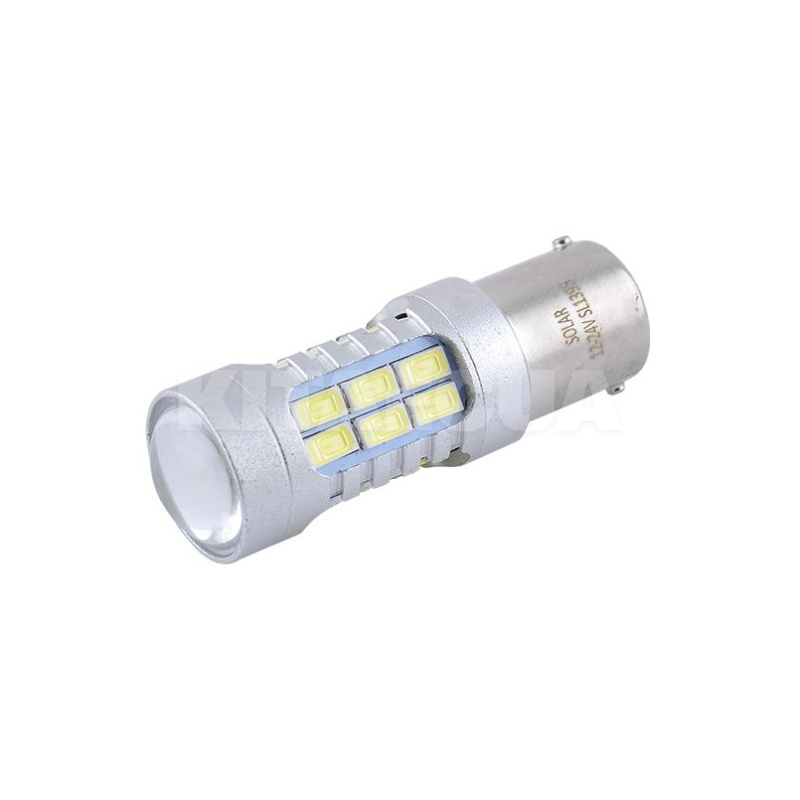 LED лампа для авто P21w BA15s S25 1156 21W 6500K Solar (SL1395) - 3