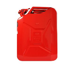 Канистра вертикальная 20л красная металлическая с антикоррозийной обработкой MAXION