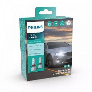 LED лампа для авто Ultinon Pro5100 HIR2 12W 5800K (комплект) PHILIPS